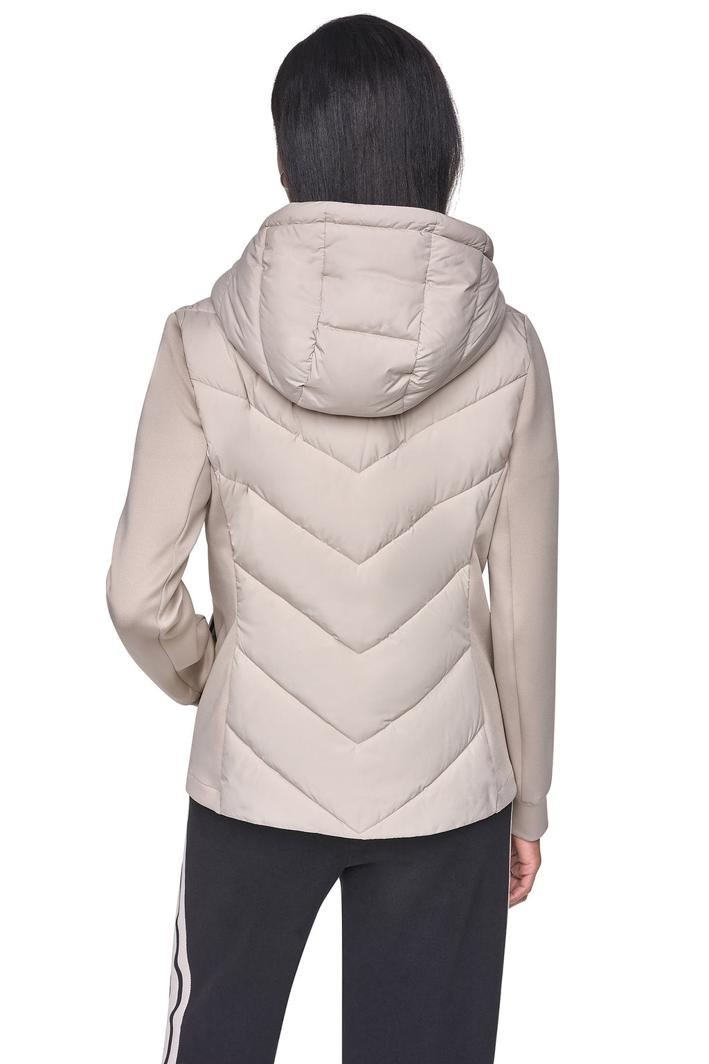MIXED MEDIA PACKABLE JACKET