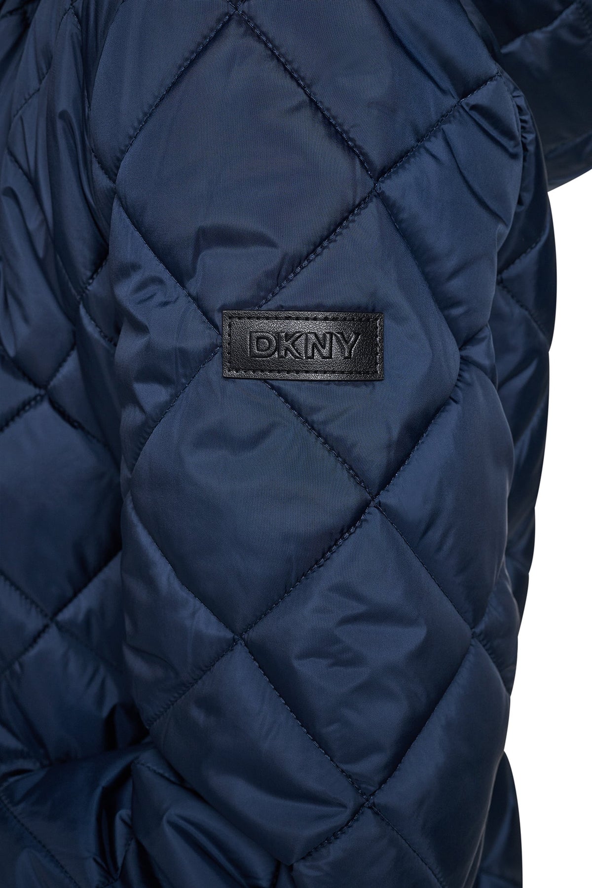CORDUROY COLLAR HOODED QUILTED COAT