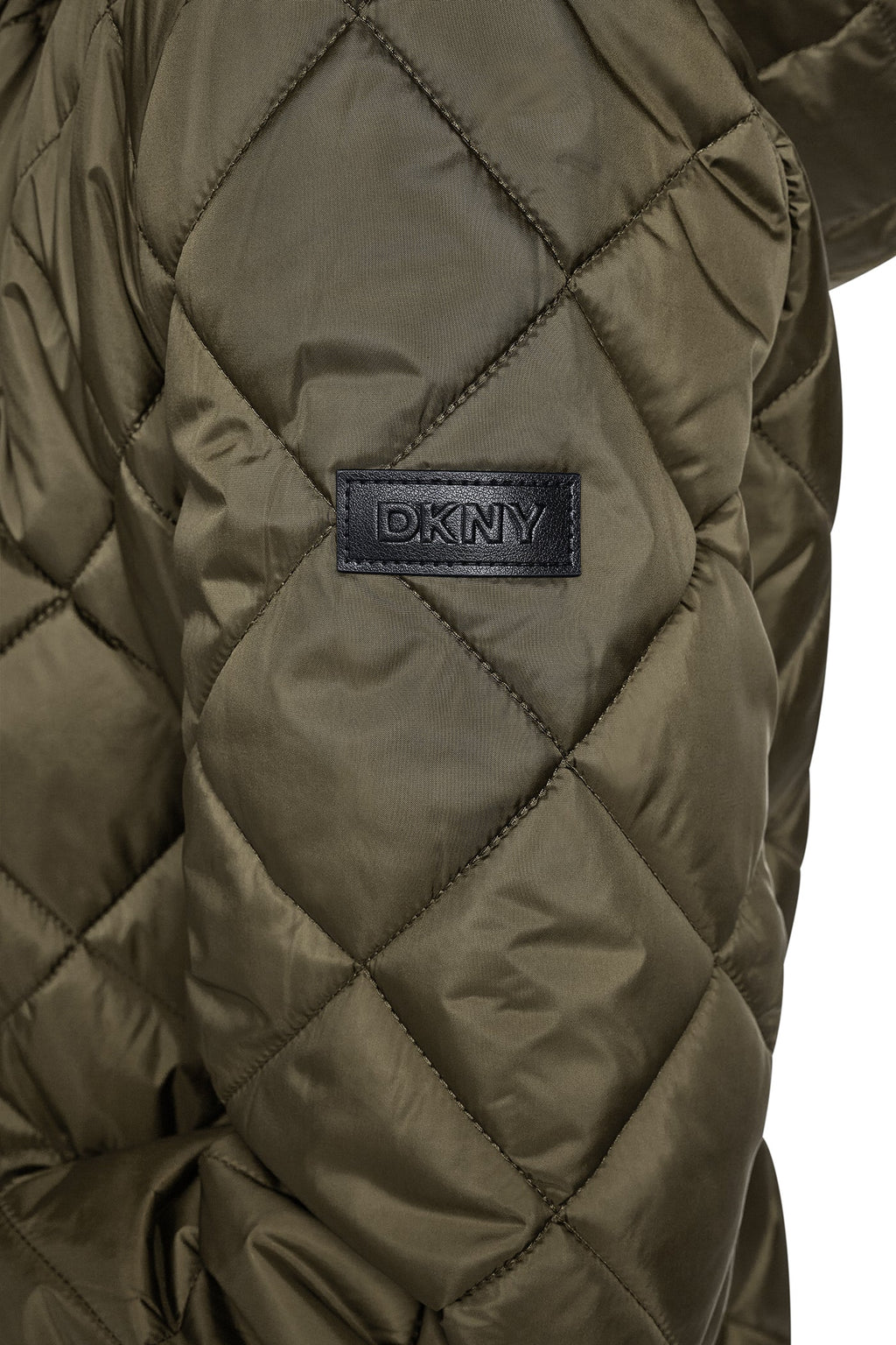 CORDUROY COLLAR HOODED QUILTED COAT