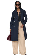 MILITARY TWILL WOOL COAT