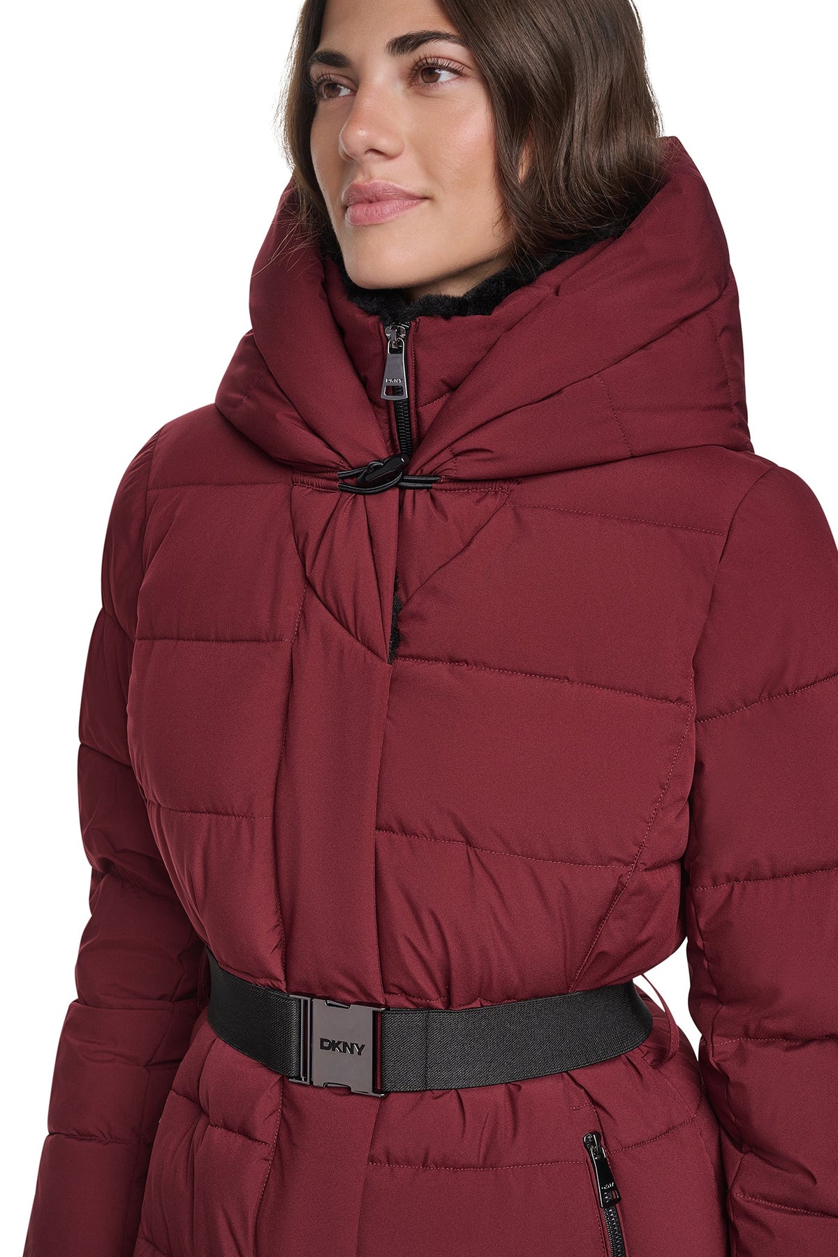 LONG BELTED LAYERED PUFFER