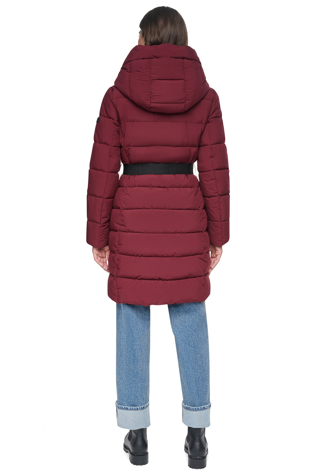 LONG BELTED LAYERED PUFFER