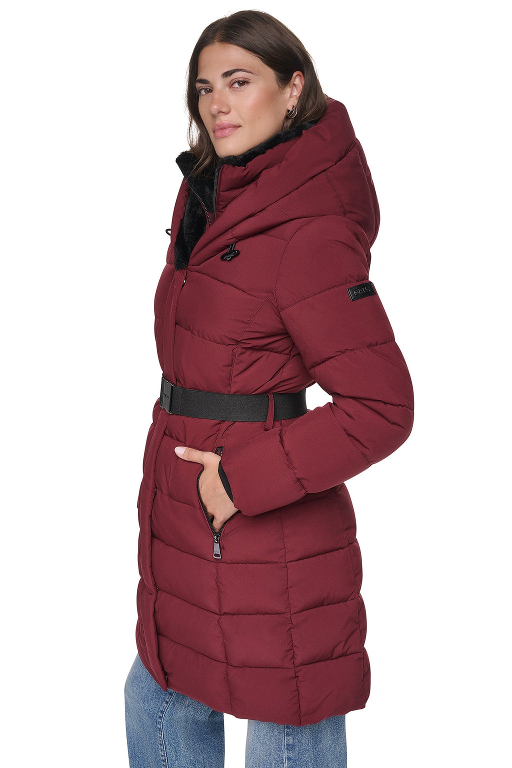 LONG BELTED LAYERED PUFFER