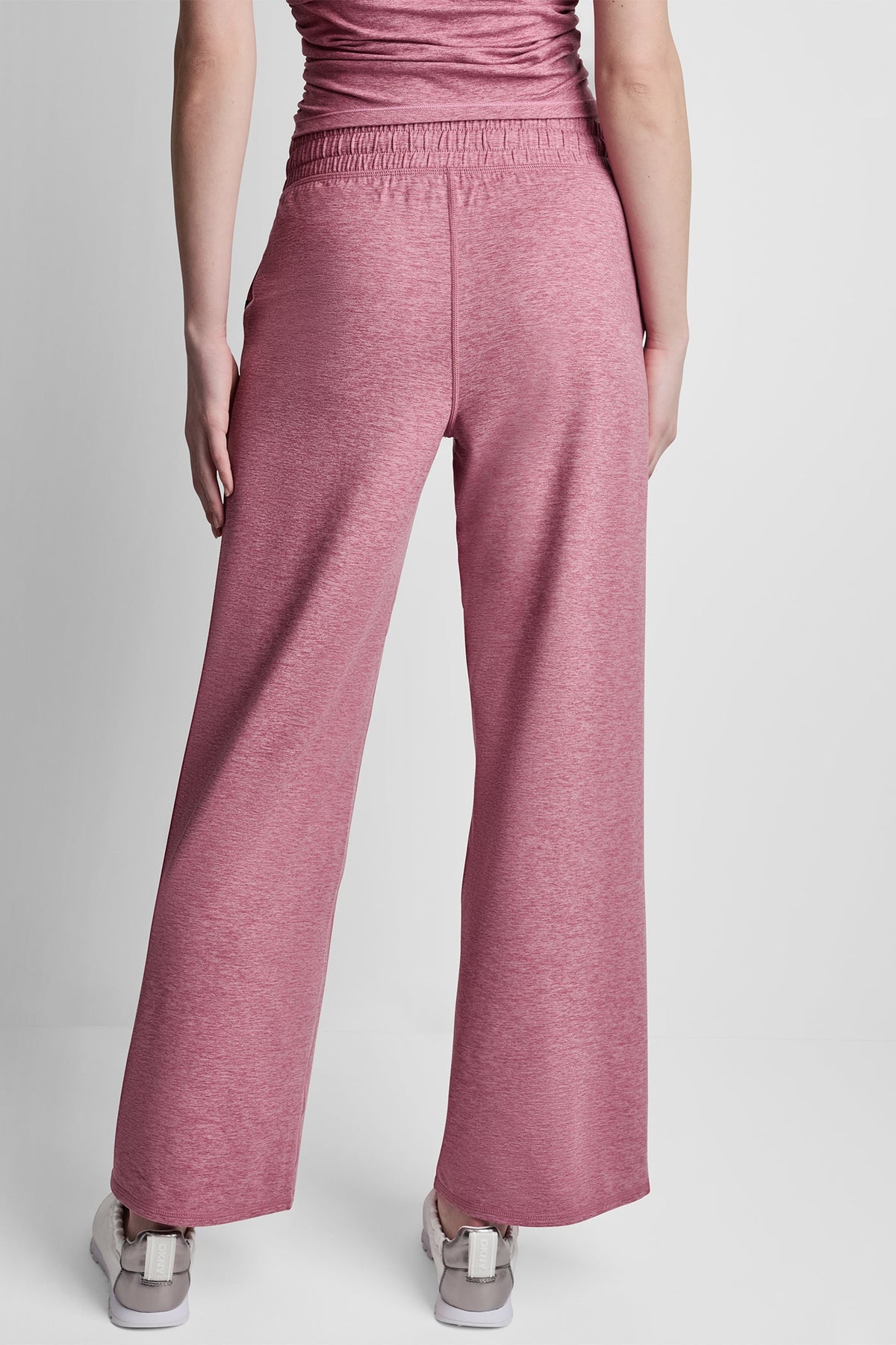MID-RISE SPACEDYE WIDE-LEG PANT