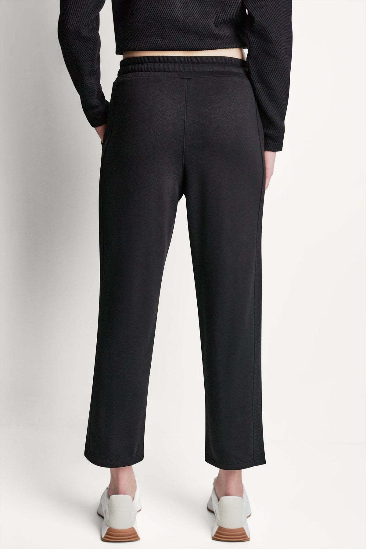 JACQUARD MIX HIGH-RISE ANKLE PANT