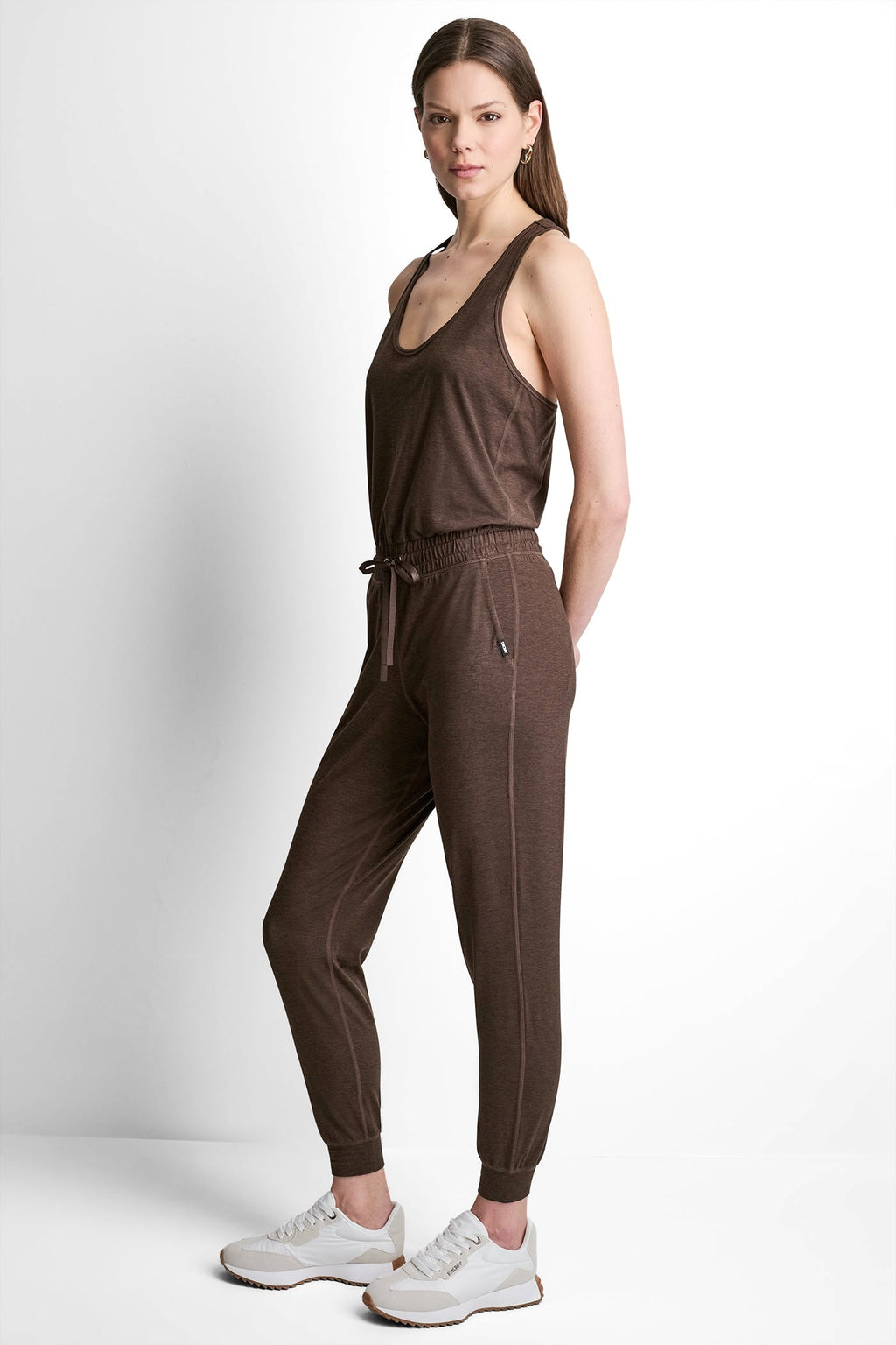 SPACEDYE RACERBACK TANK JUMPSUIT