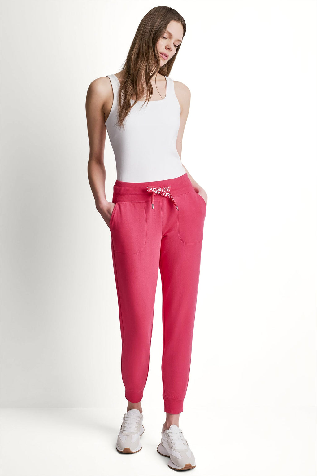HIGH-RISE TWO-TONE SKINNNY JOGGER