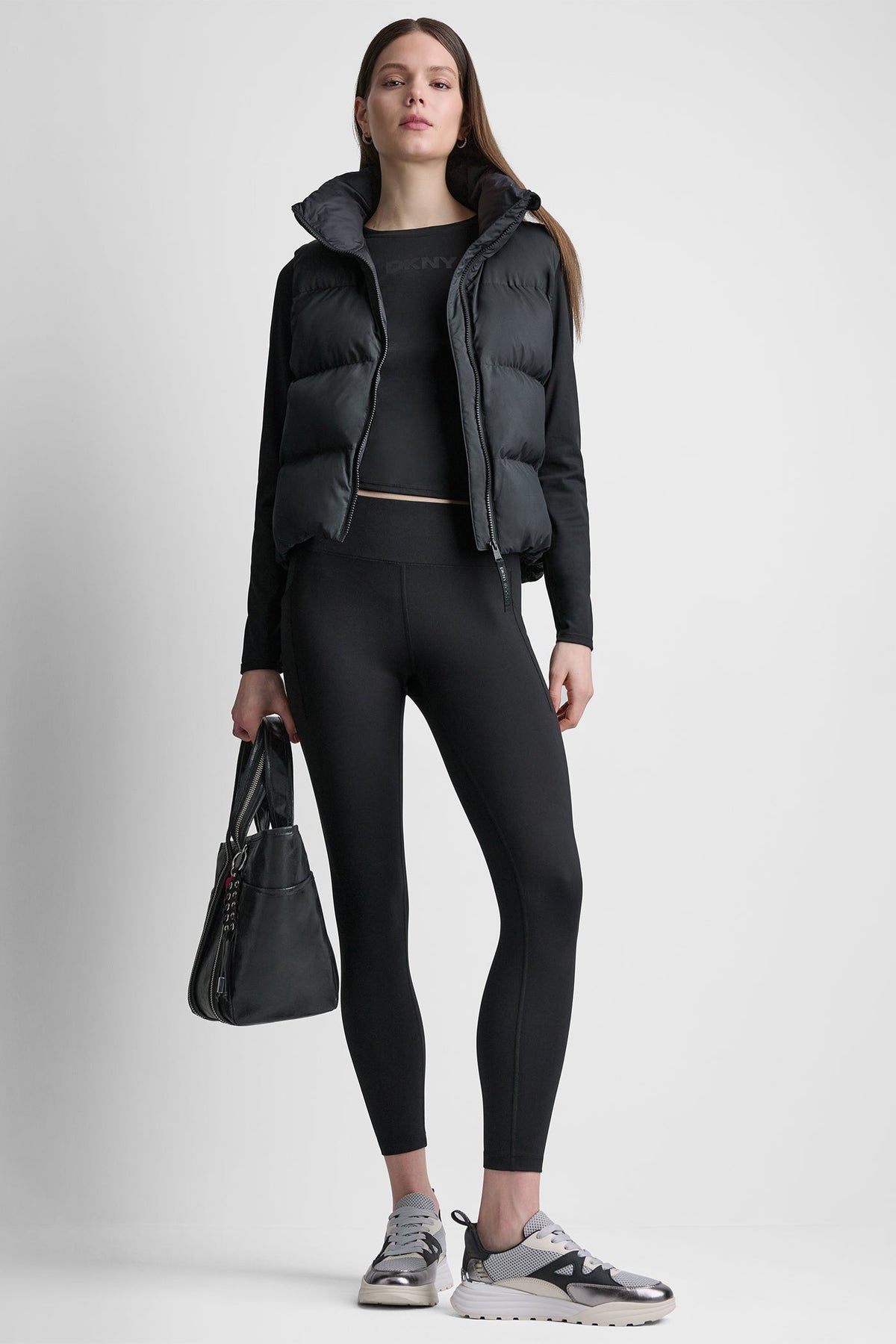 MOCK NECK PUFFER VEST
