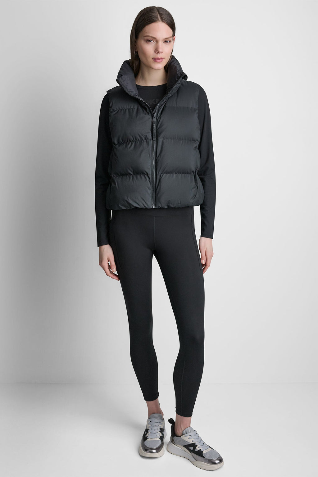 MOCK NECK PUFFER VEST