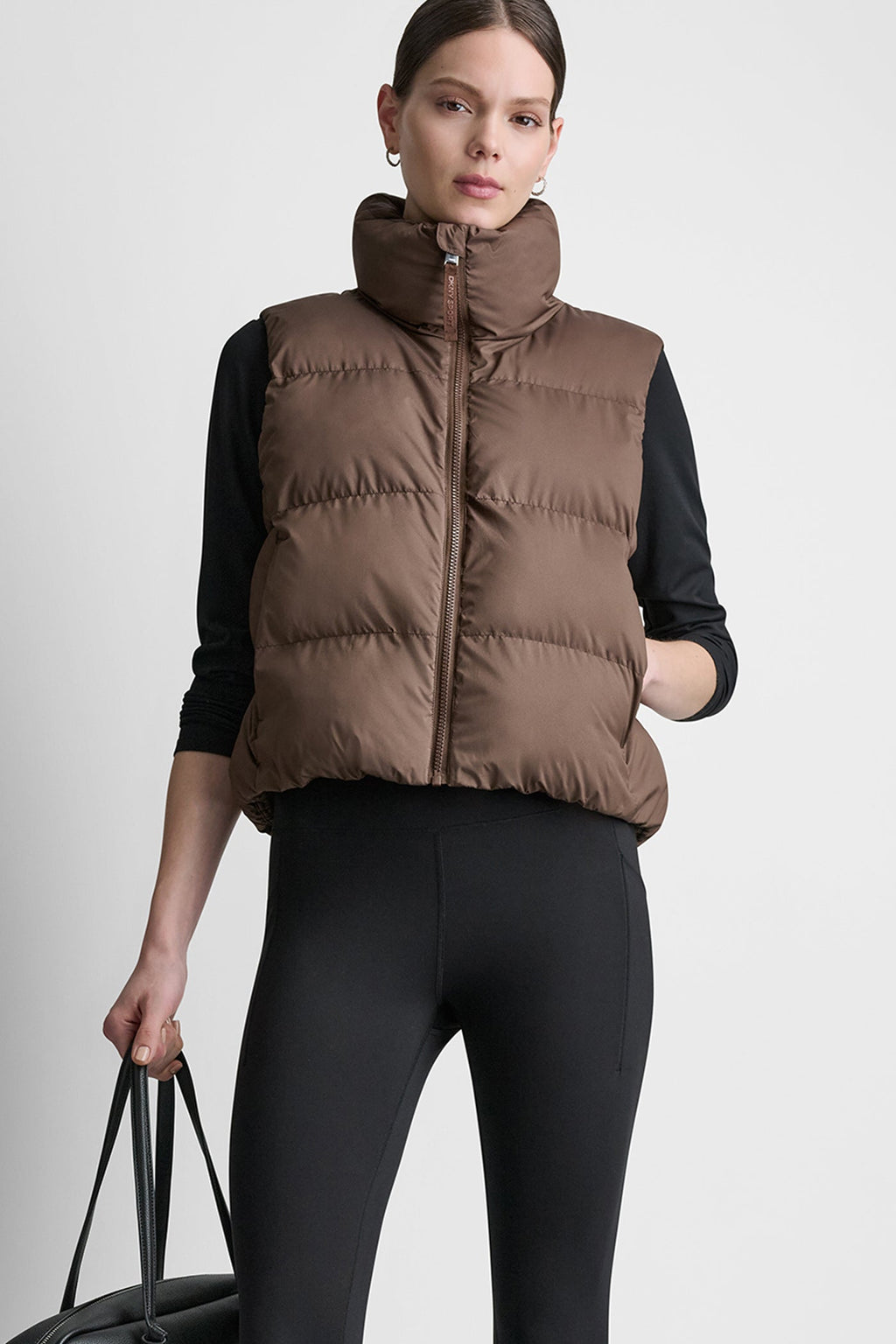 MOCK NECK PUFFER VEST