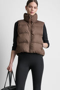 MOCK NECK PUFFER VEST