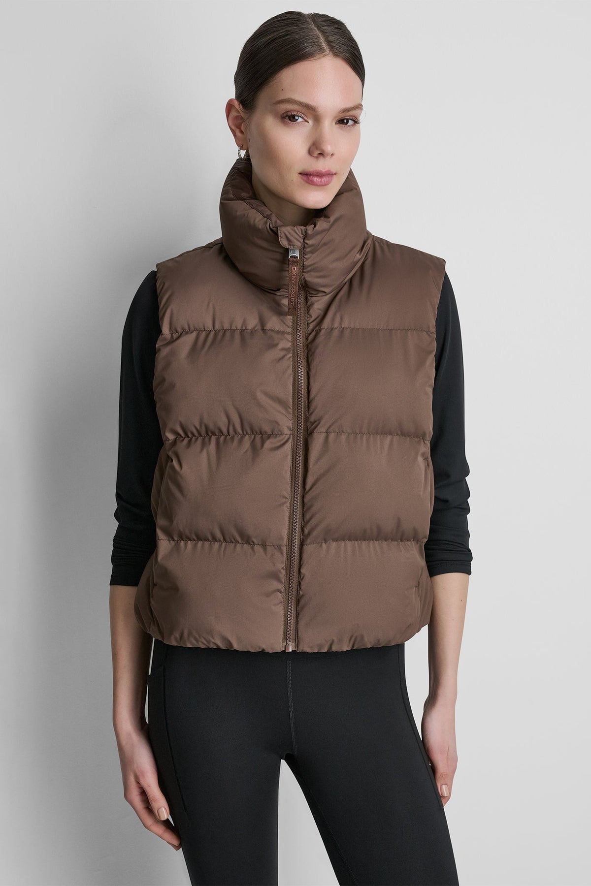 MOCK NECK PUFFER VEST