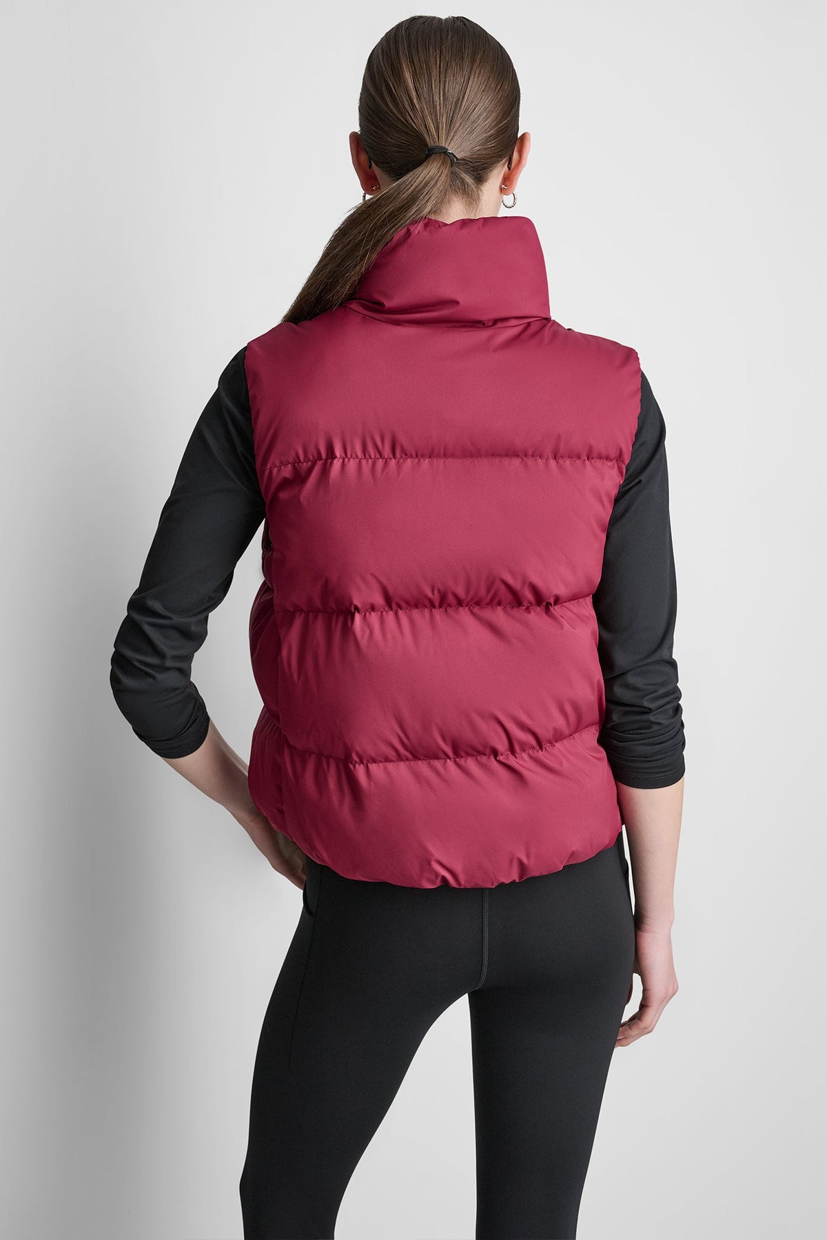 MOCK NECK PUFFER VEST