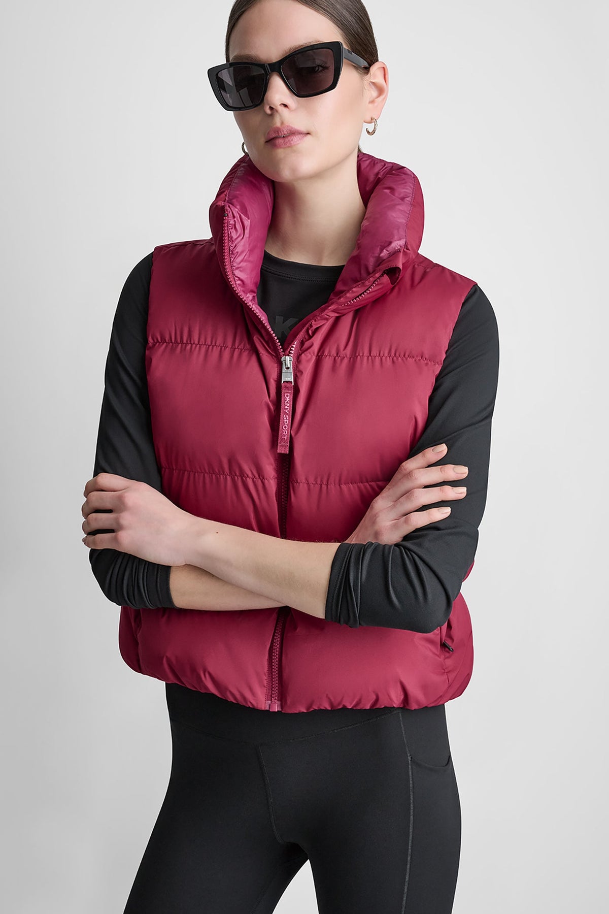 MOCK NECK PUFFER VEST