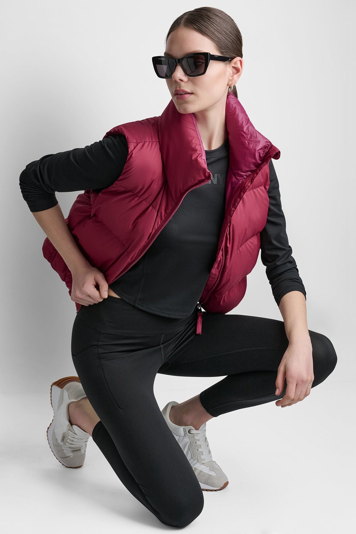 MOCK NECK PUFFER VEST