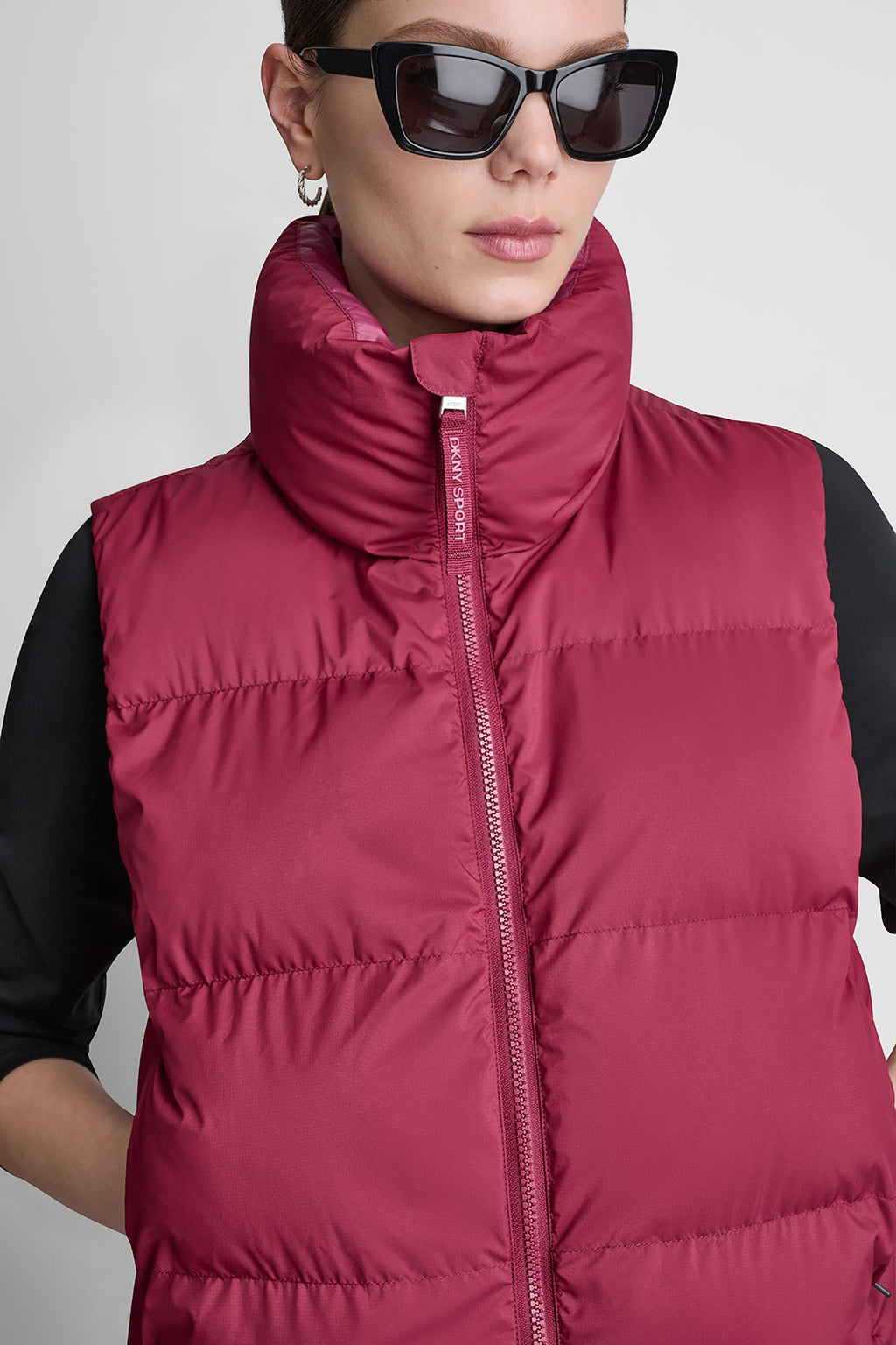 MOCK NECK PUFFER VEST