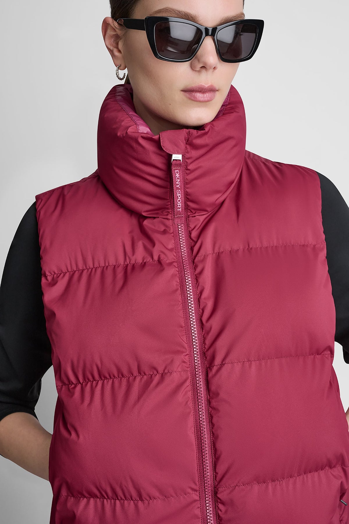 MOCK NECK PUFFER VEST