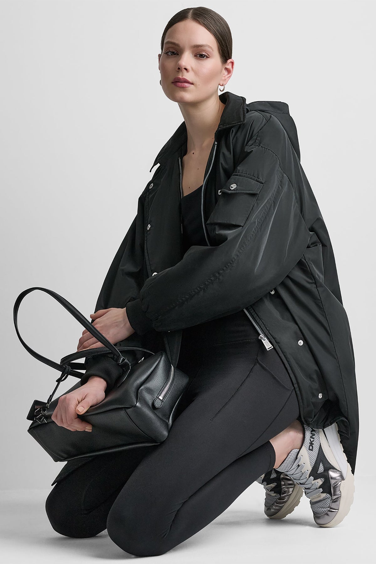 LONG JACKET WITH REMOVABLE HOOD