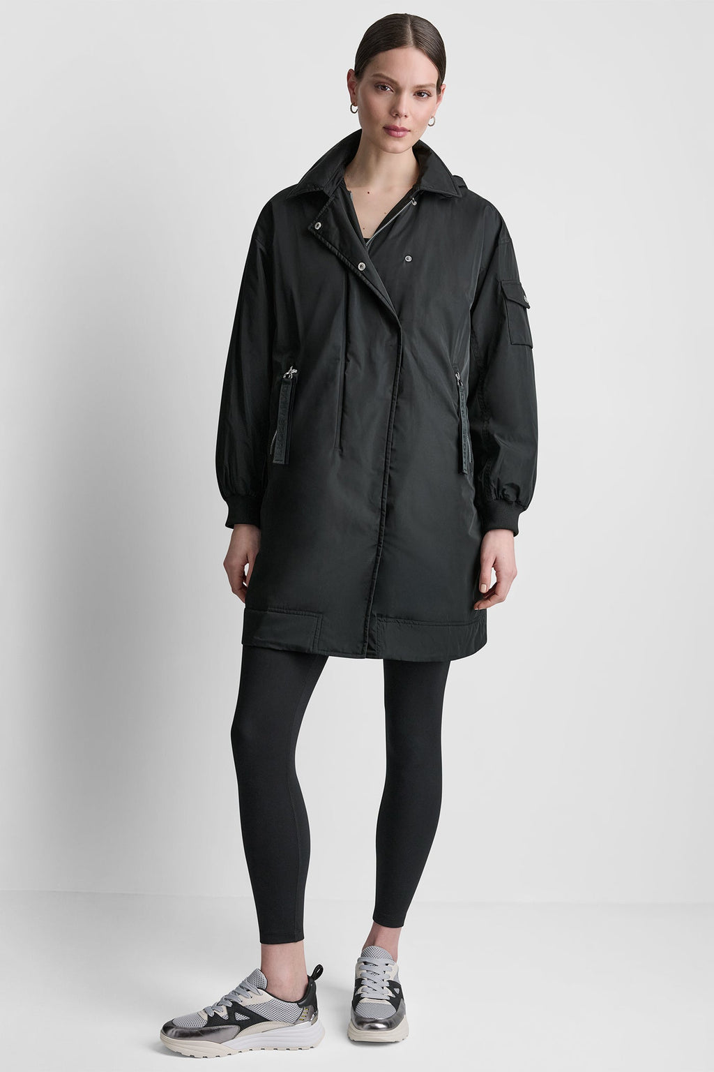 LONG JACKET WITH REMOVABLE HOOD