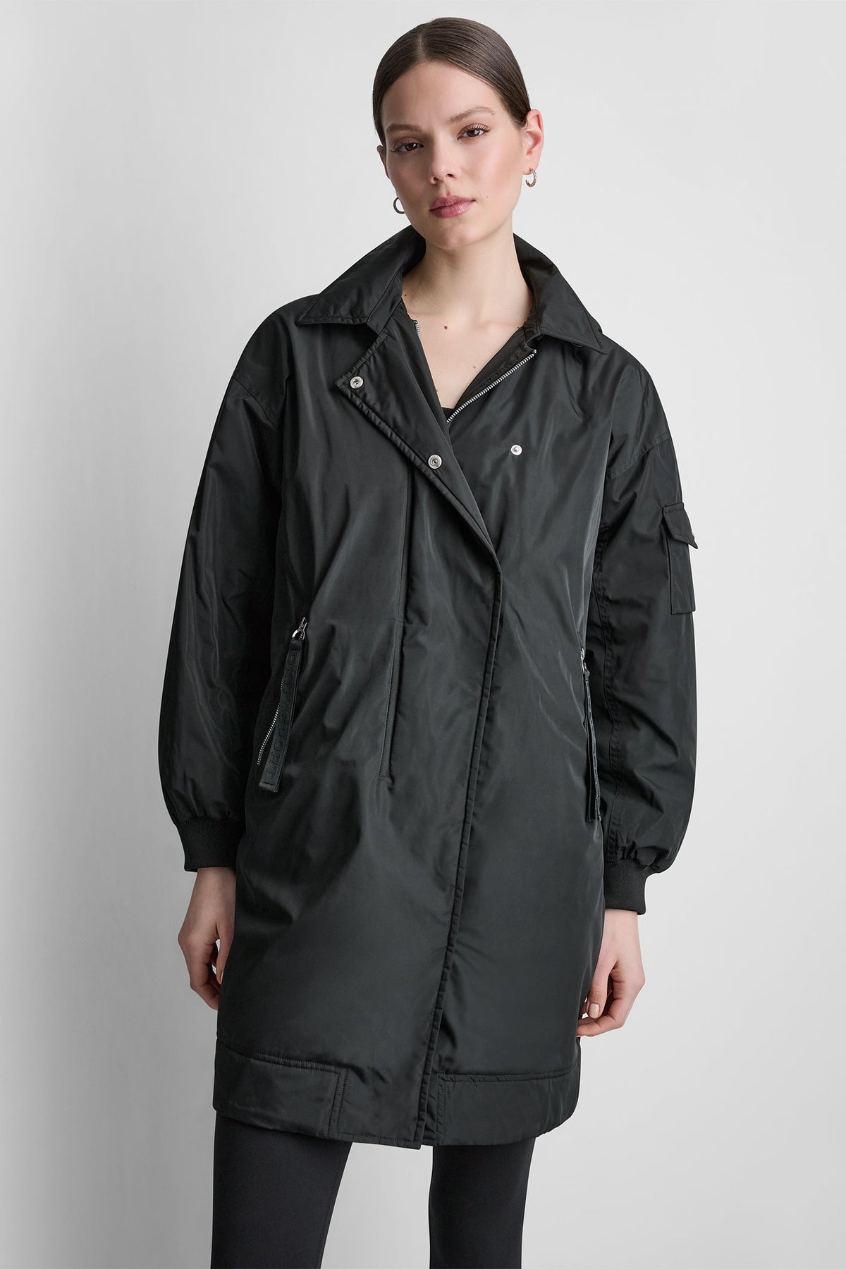 LONG JACKET WITH REMOVABLE HOOD