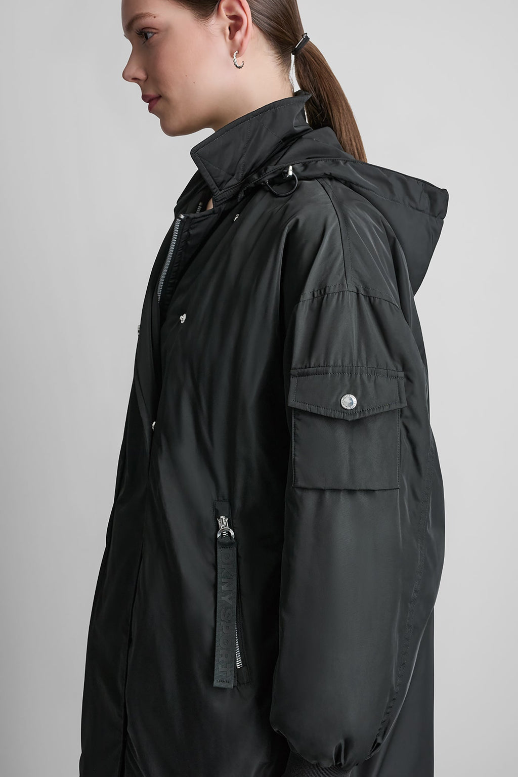 LONG JACKET WITH REMOVABLE HOOD