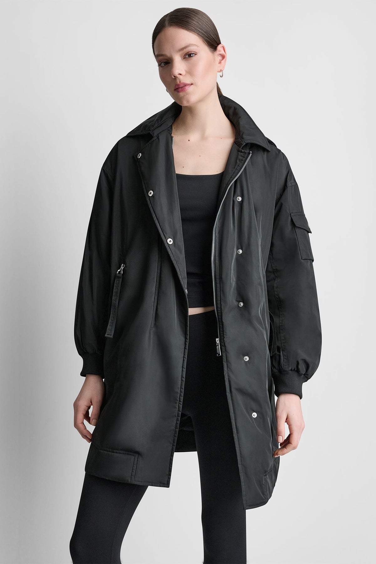 LONG JACKET WITH REMOVABLE HOOD