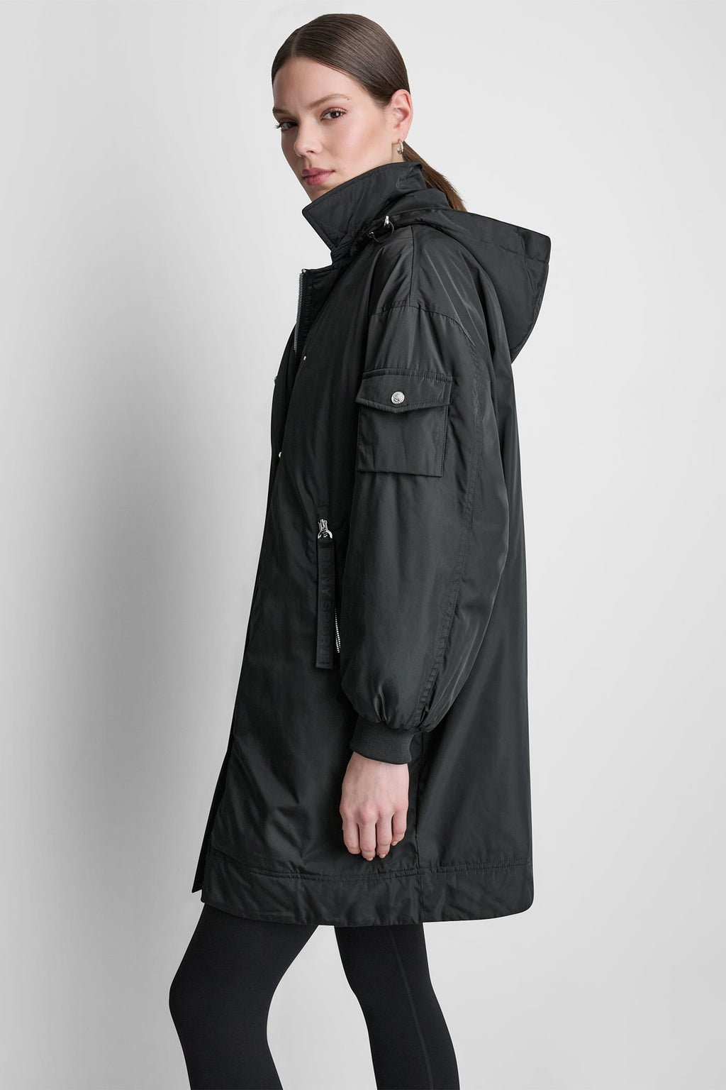 LONG JACKET WITH REMOVABLE HOOD