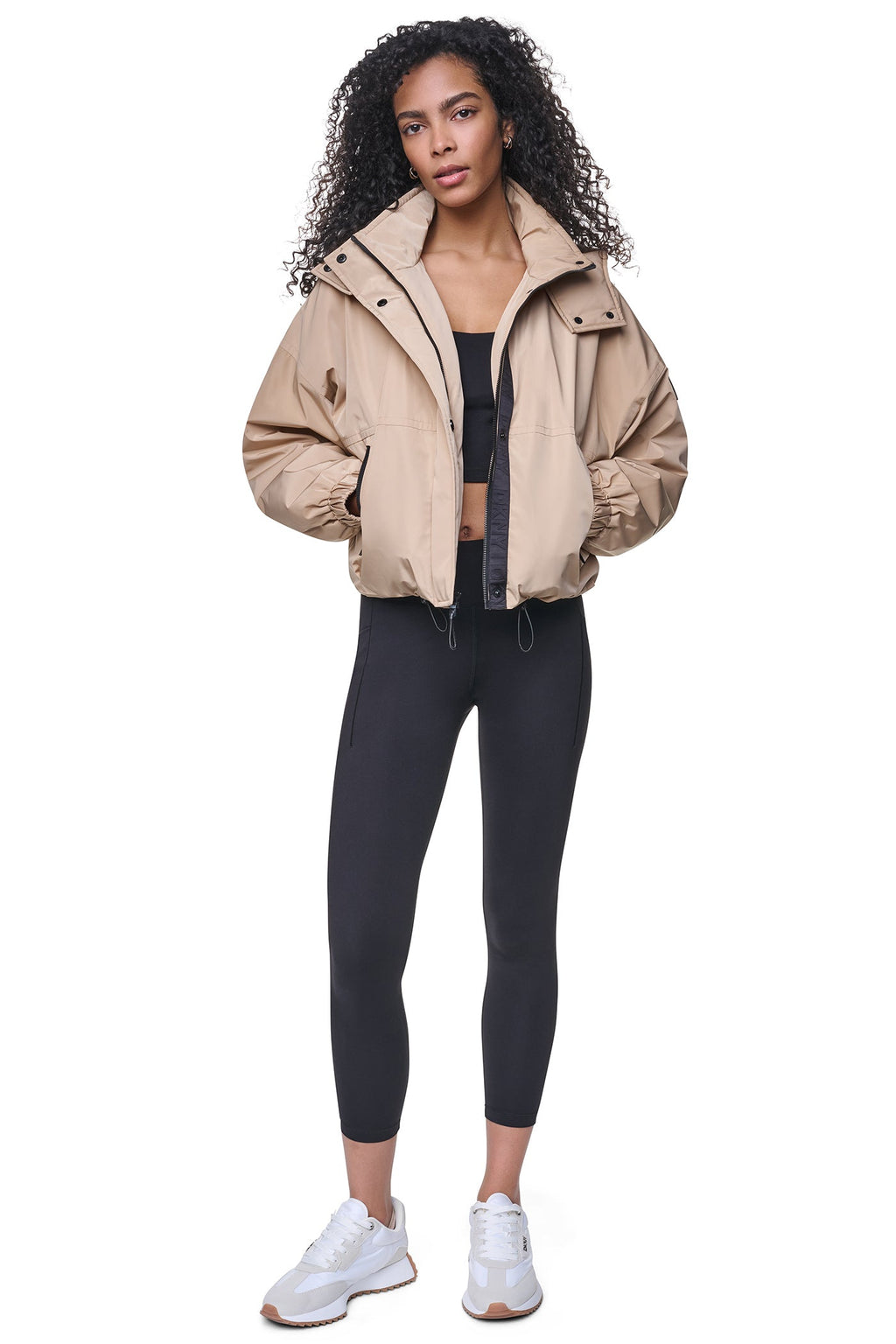 OVERSIZED LOGO HOODED JACKET