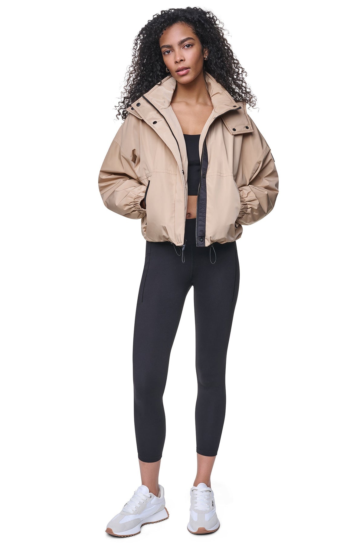 OVERSIZED LOGO HOODED JACKET