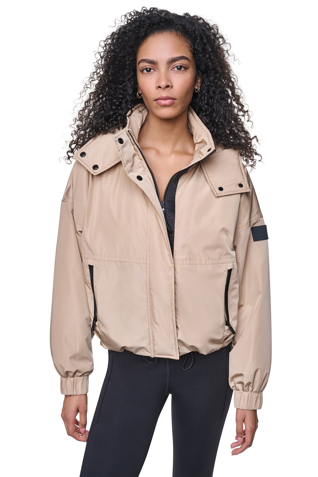 OVERSIZED LOGO HOODED JACKET