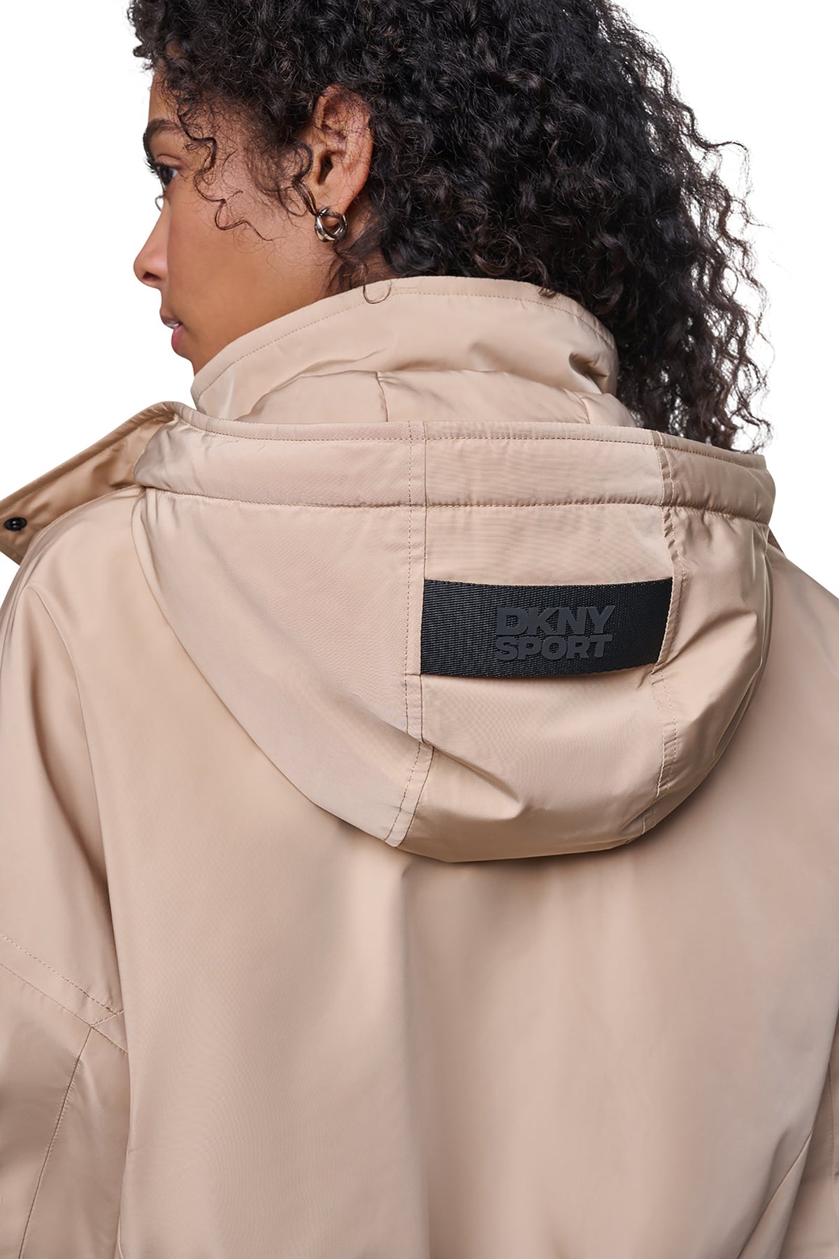 OVERSIZED LOGO HOODED JACKET