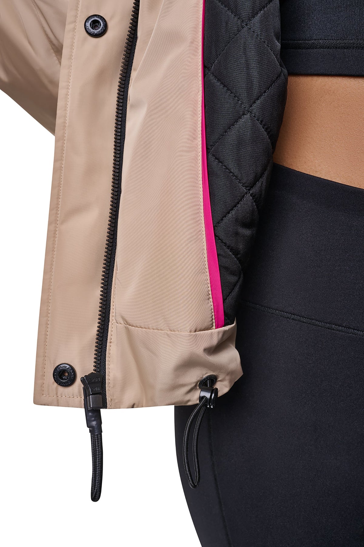 OVERSIZED LOGO HOODED JACKET