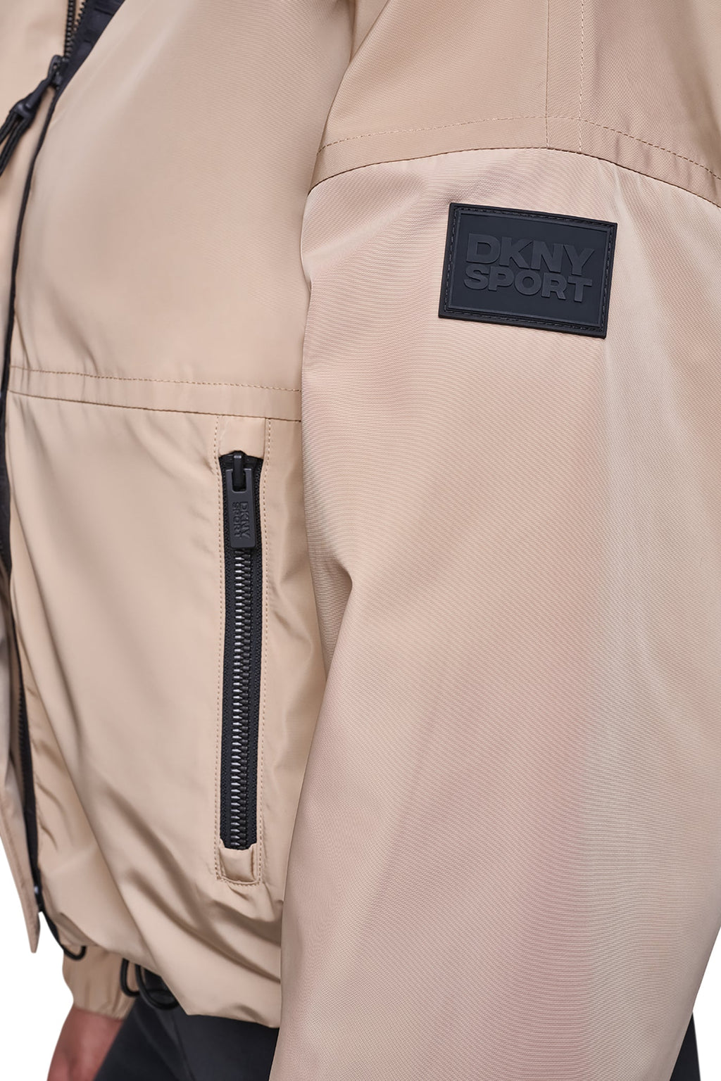 OVERSIZED LOGO HOODED JACKET