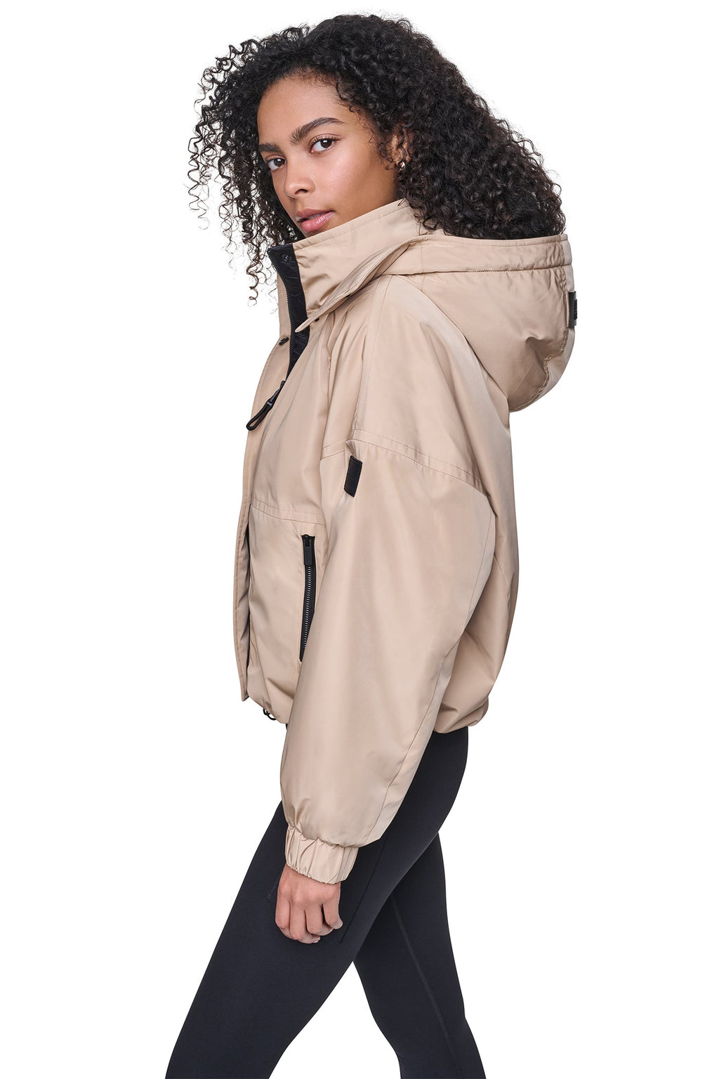 OVERSIZED LOGO HOODED JACKET