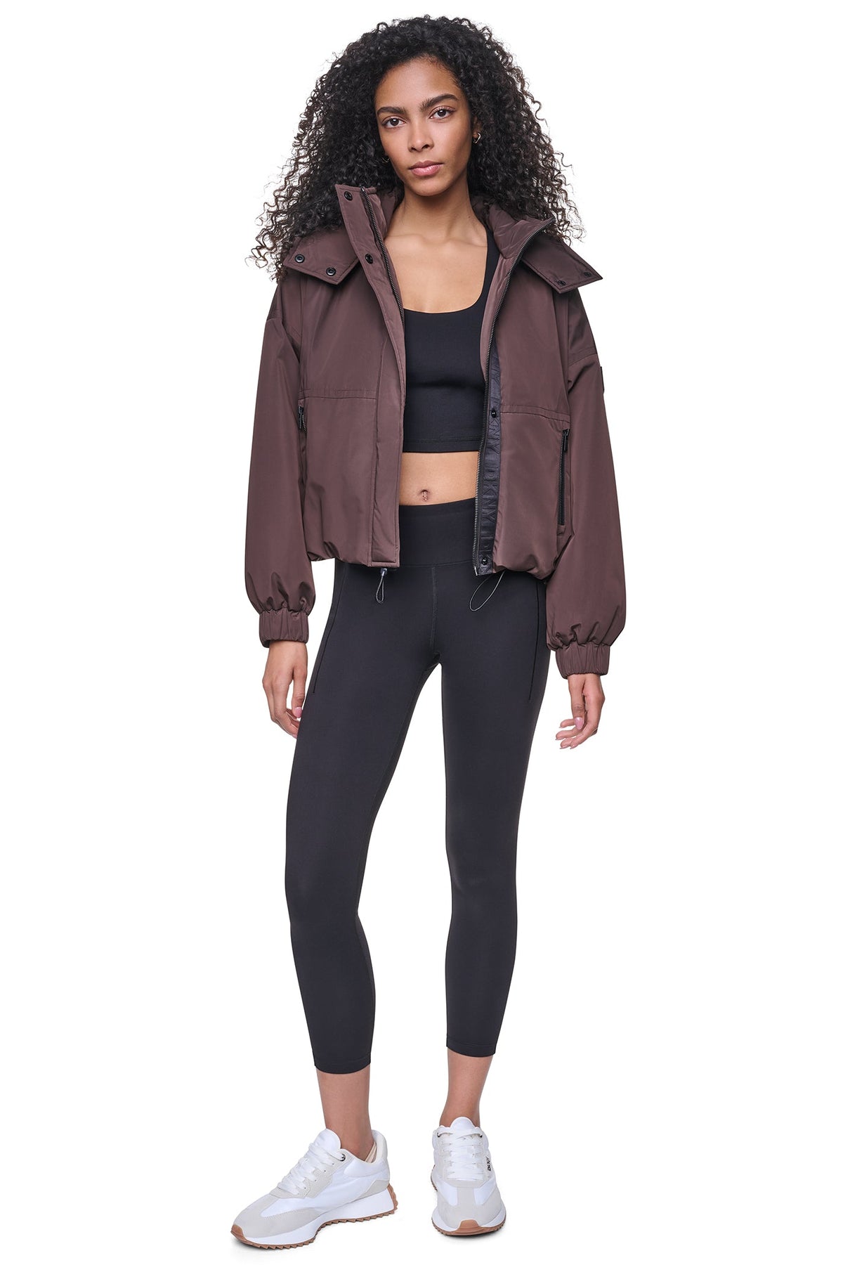 OVERSIZED LOGO HOODED JACKET