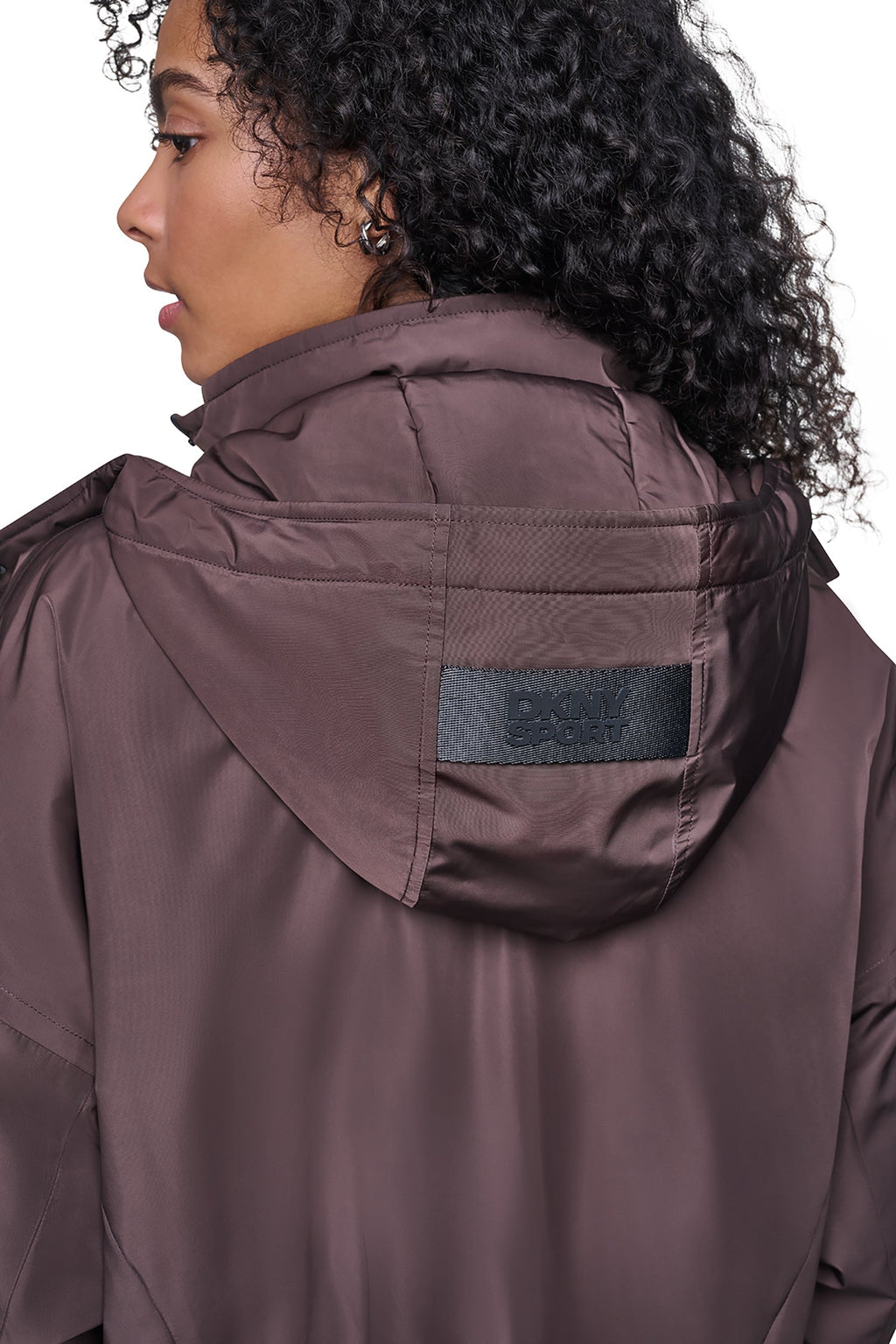 OVERSIZED LOGO HOODED JACKET