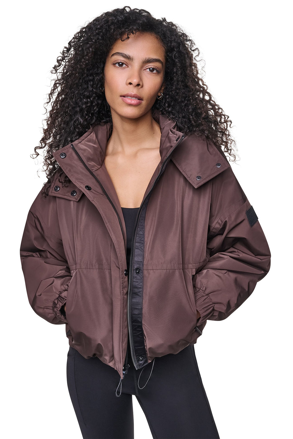 OVERSIZED LOGO HOODED JACKET