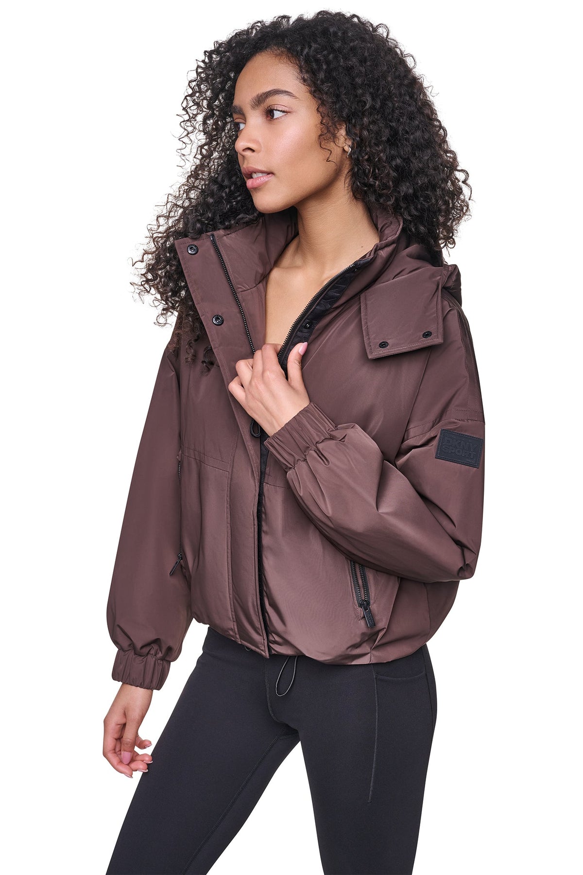 OVERSIZED LOGO HOODED JACKET