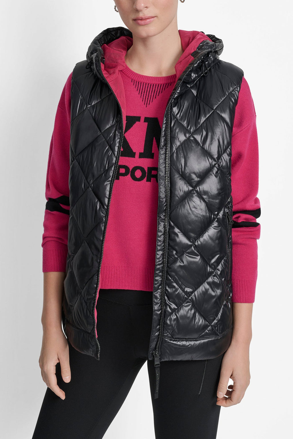 QUILTED HOODED VEST
