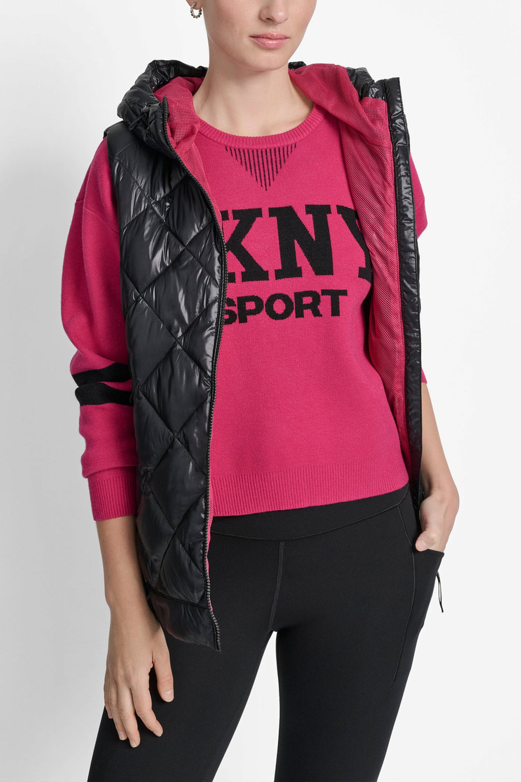 QUILTED HOODED VEST