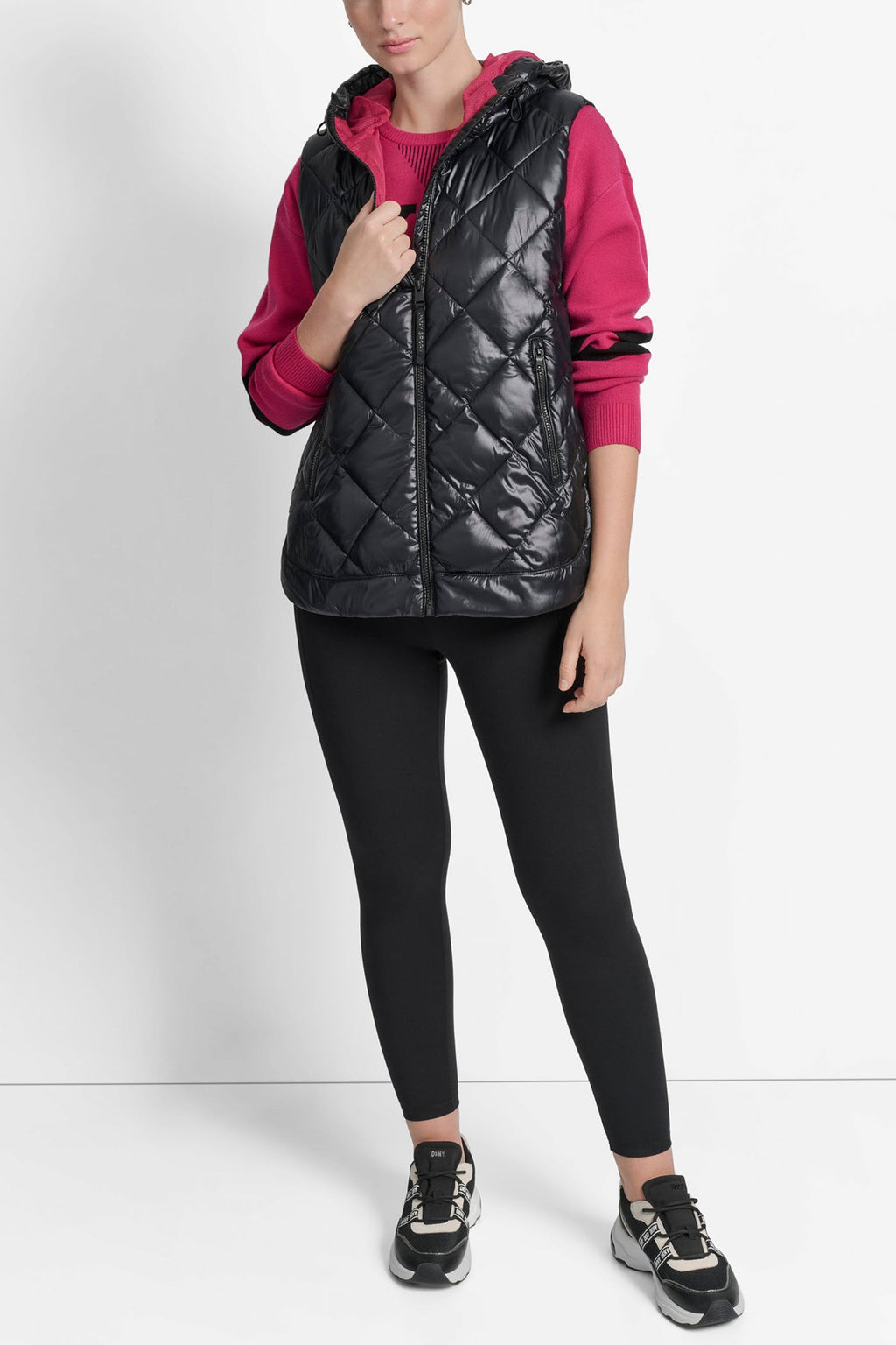 QUILTED HOODED VEST