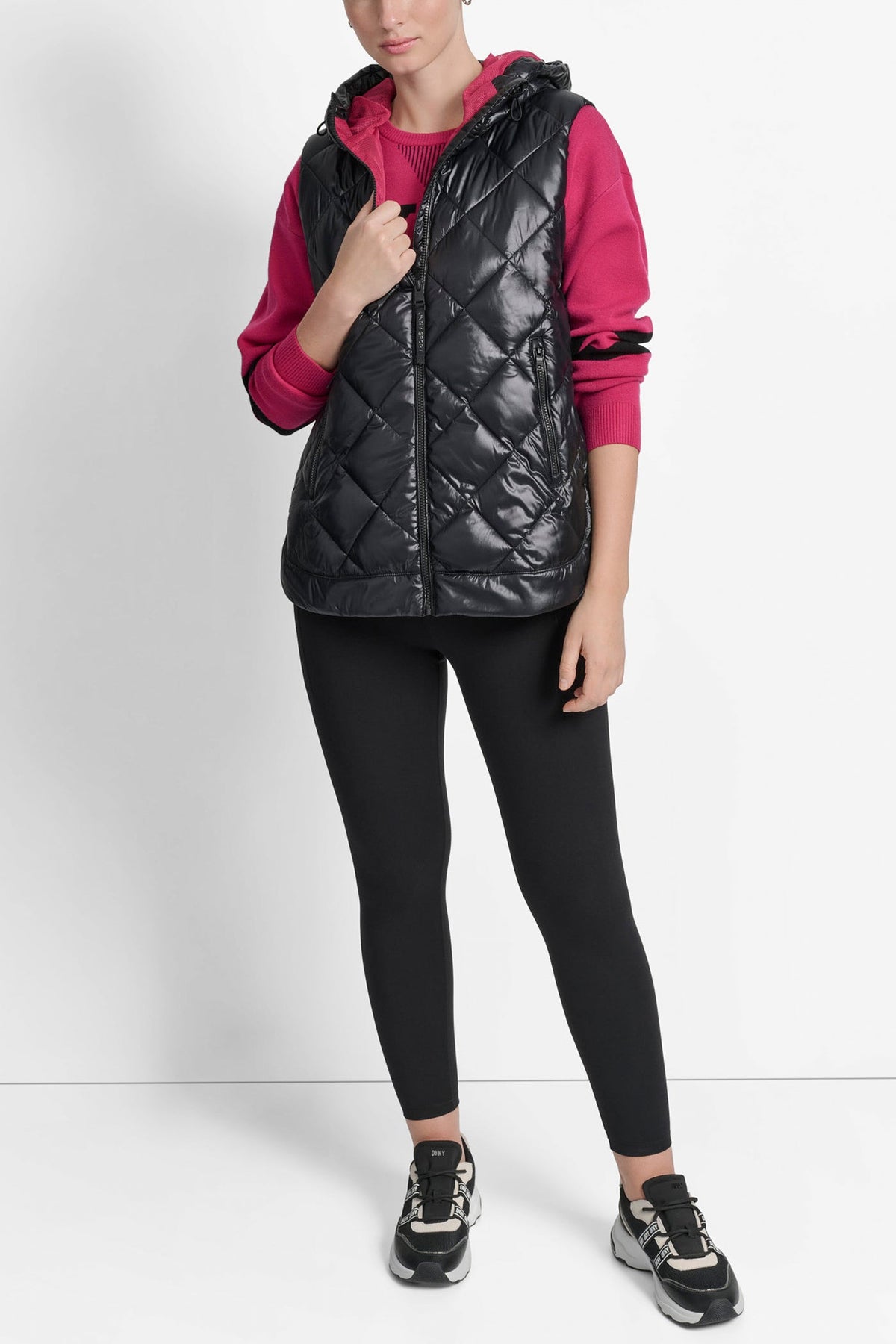 QUILTED HOODED VEST