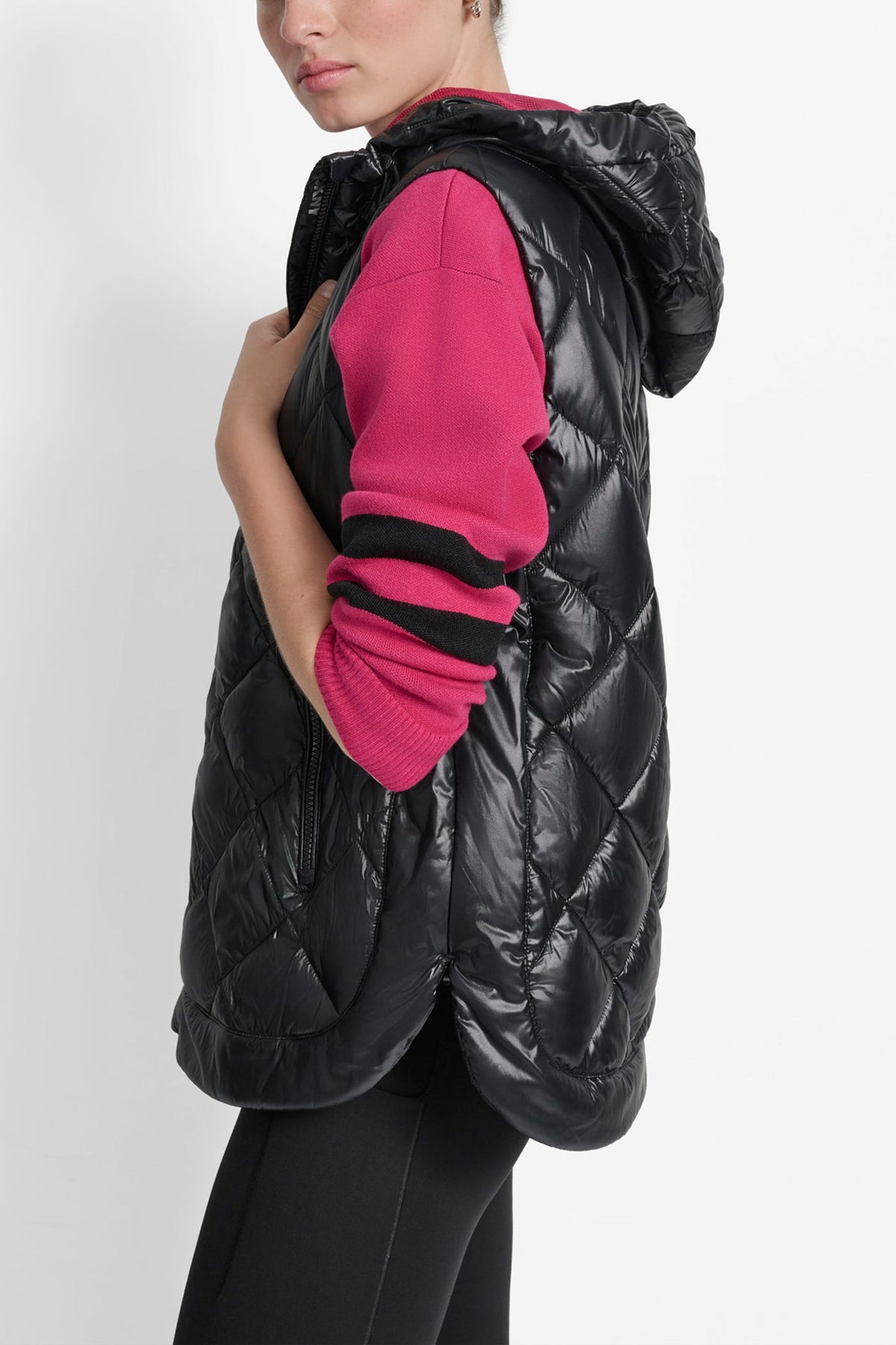 QUILTED HOODED VEST
