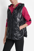 QUILTED HOODED VEST