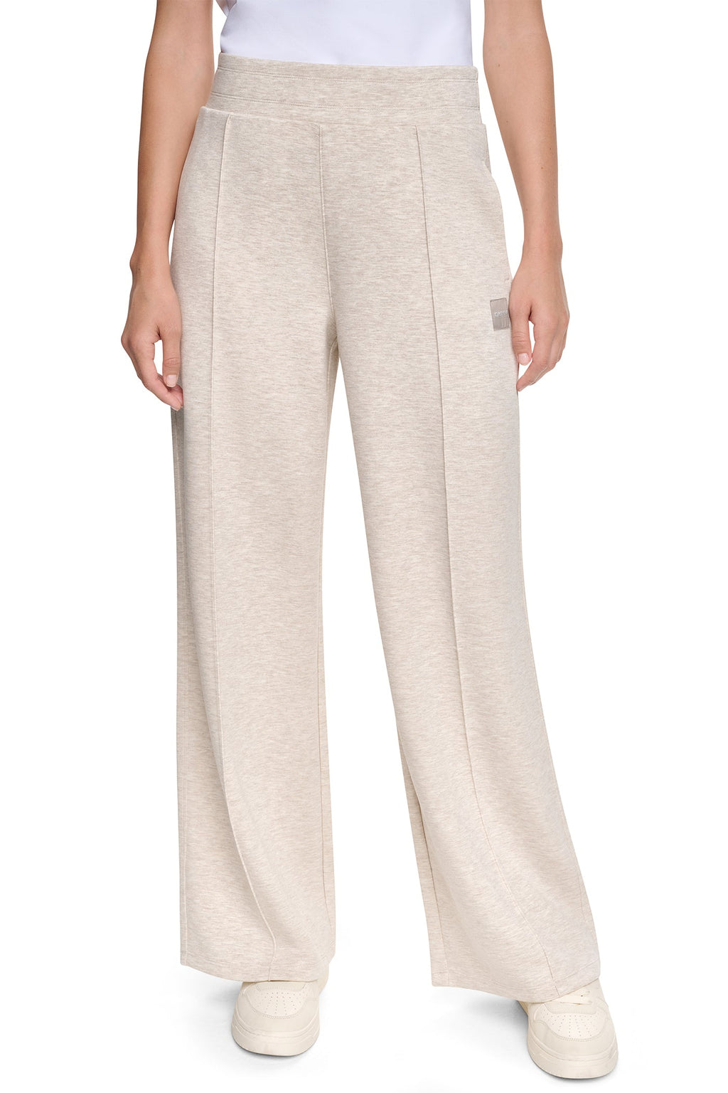 HIGH-RISE PINTUCKED WIDE-LEG PANT