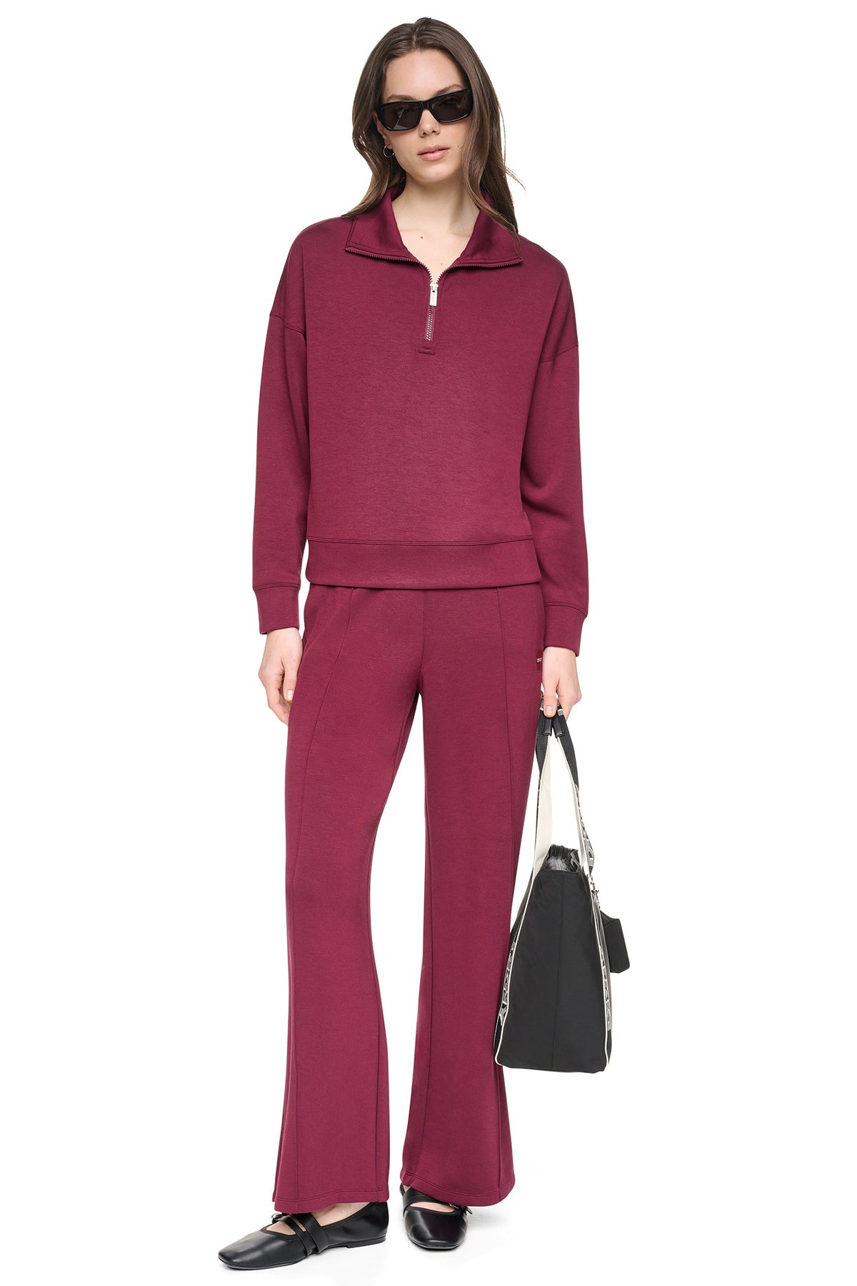 MOCK NECK HALF-ZIP PULLOVER