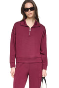 MOCK NECK HALF-ZIP PULLOVER