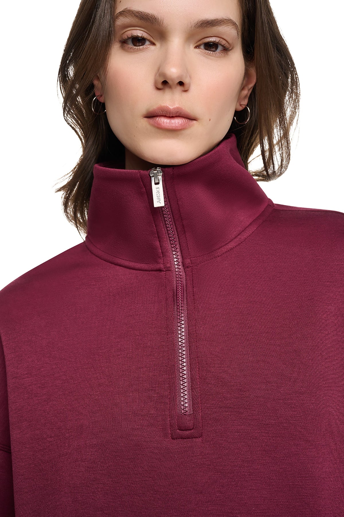 MOCK NECK HALF-ZIP PULLOVER