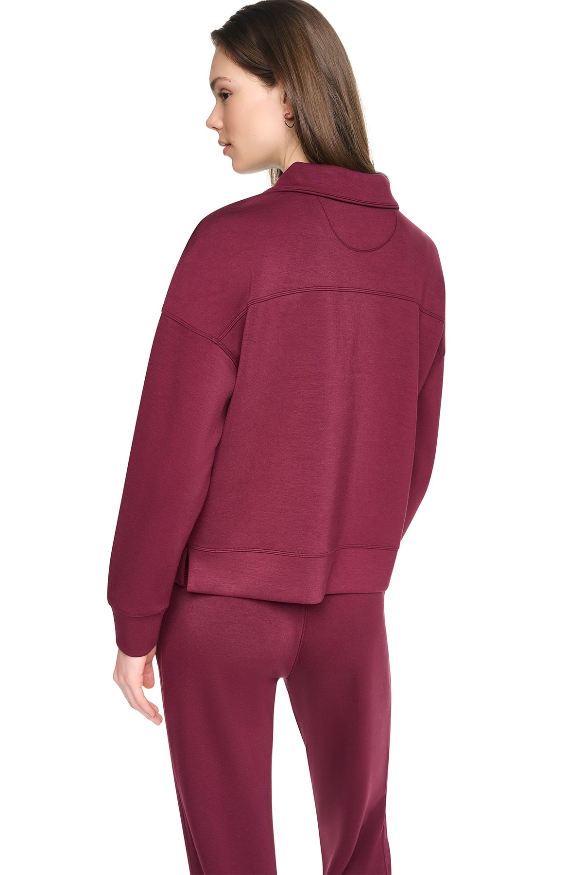 MOCK NECK HALF-ZIP PULLOVER