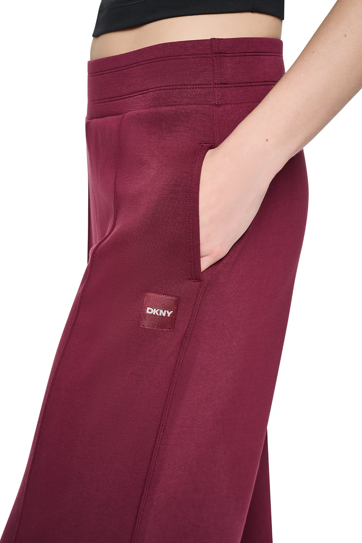 HIGH-RISE PINTUCKED WIDE-LEG PANT